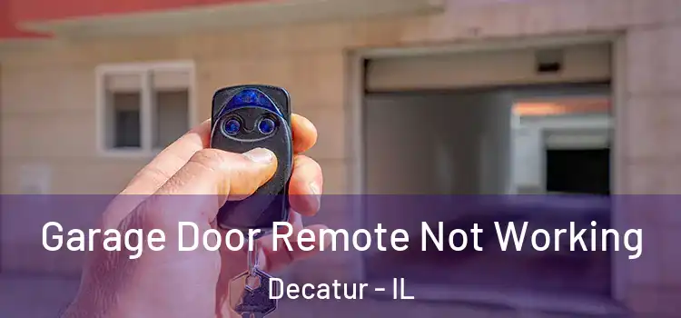  Garage Door Remote Not Working Decatur - IL