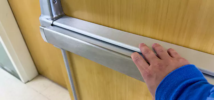 Installing a Push Bar on a Door Decatur